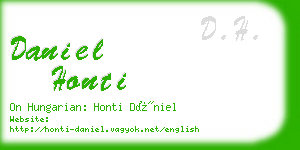 daniel honti business card